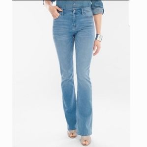 Chico's Platinum Barely Bootcut Jeans 8/10
